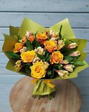 Букет цветов из:  Альстромерии и Розы в Инсаре