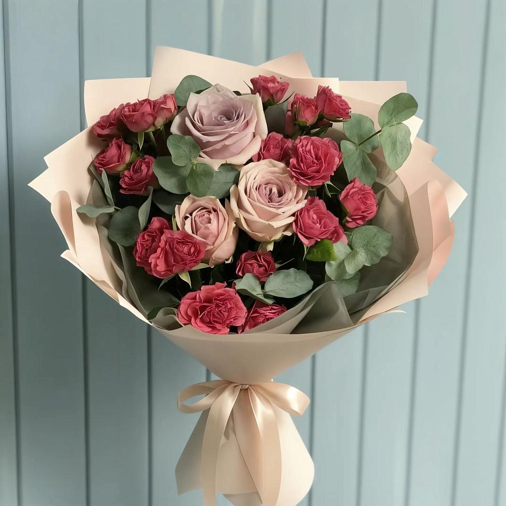 Букет цветов из: Гвоздики и Розы в Инсаре