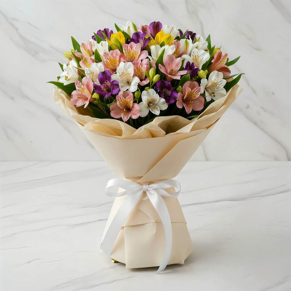 Букет цветов из: Альстромерии в Инсаре