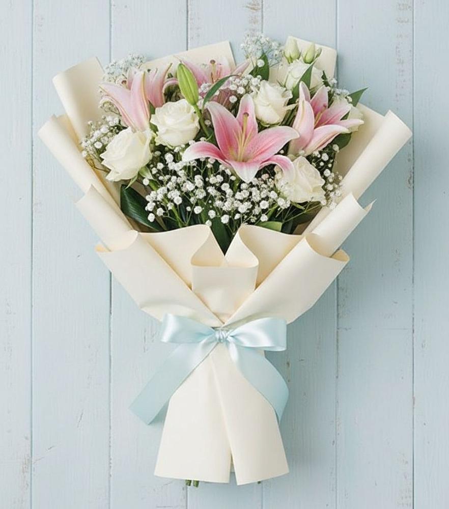 Букет цветов из: Лилии в Инсаре