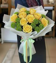 Букет цветов из:  Хризантемы и Розы в Инсаре