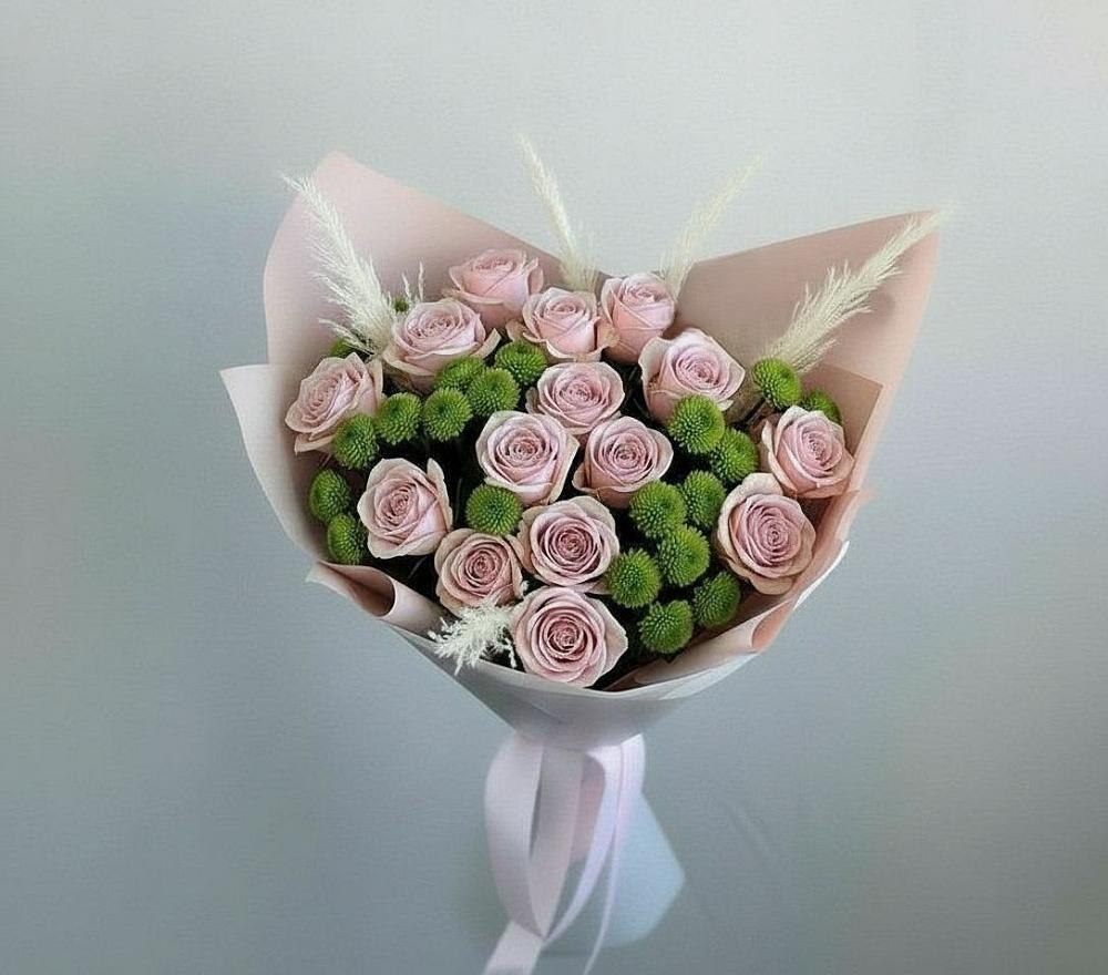 Букет цветов из: Розы и Хризантемы в Инсаре