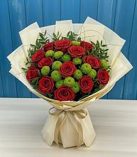 Букет цветов из:  Розы и Хризантемы #REPLACE_PRED# Инсаре